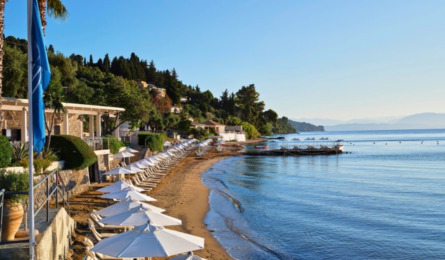 Beach area at Aeolos Beach Resort