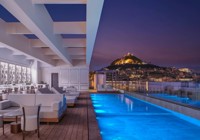 Rooftop Pool By Night At Nyx Esperia Palace Hotel
