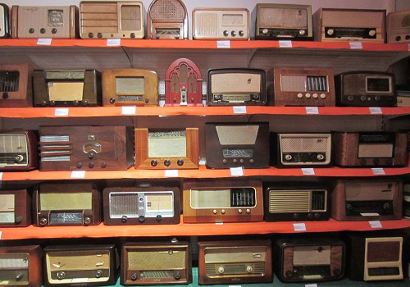 Radios in the museum of gramophones and radios in karia in lefkada