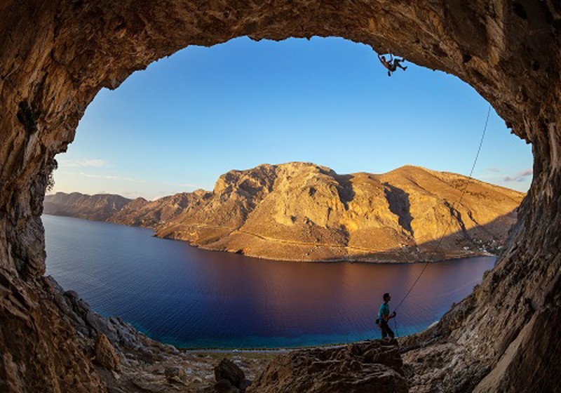 Rock climbing in Kalymnos