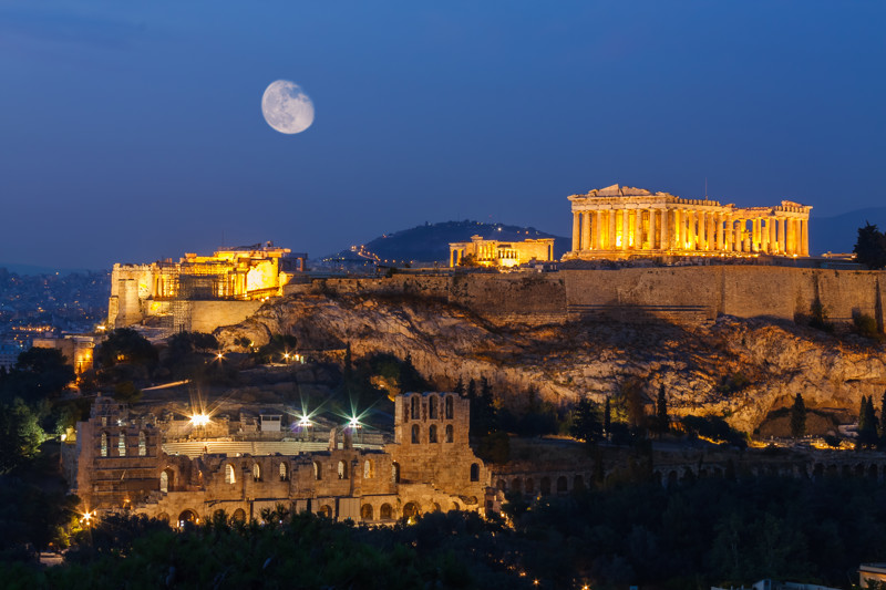 Acropolis Athens Night
