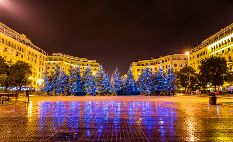Christmas Trees In Thessaloniki