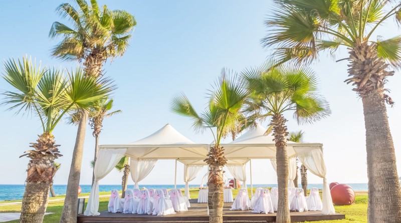 Adams Beach Hotel Ceremony Banner