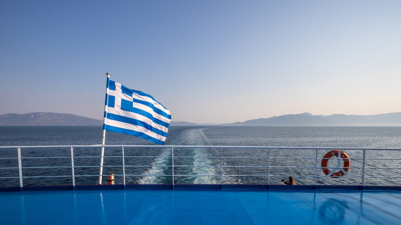 Ferry In Greece