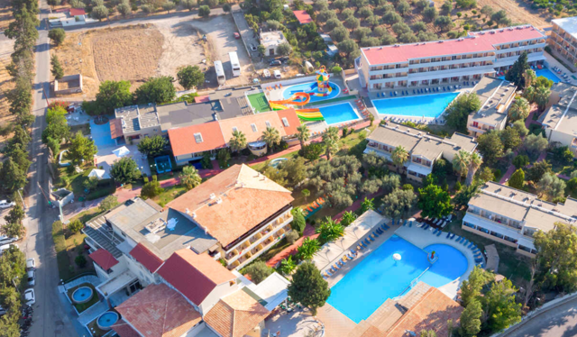 Aerial view of Golden Odyssey in Kolymbia, Rhodes