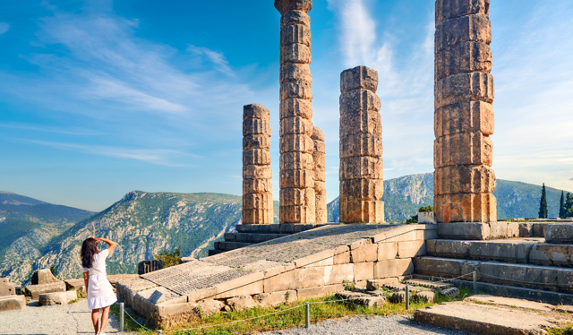 Greece In March Mount Parnassus (Delphi)