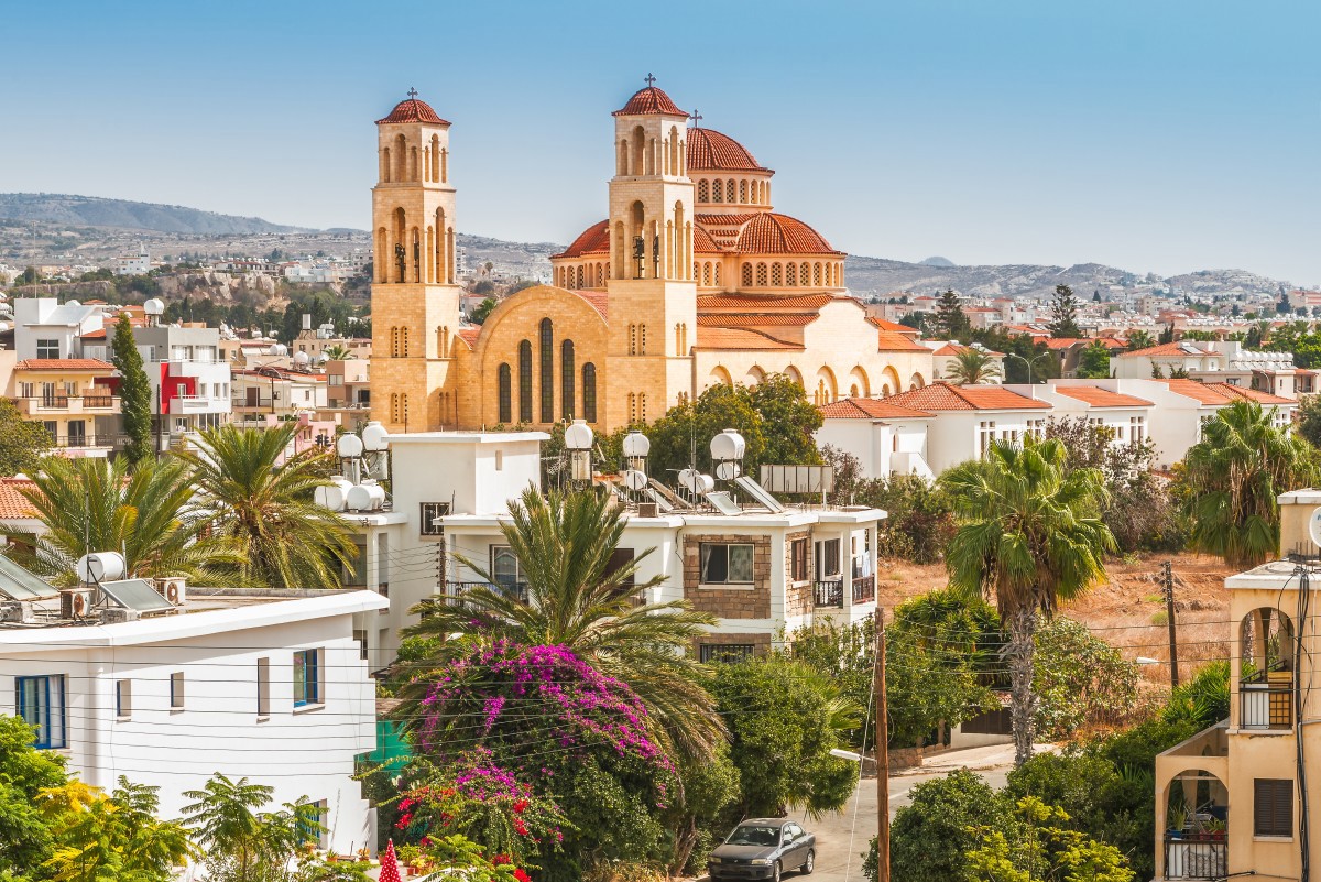 Paphos Cyprus skyline