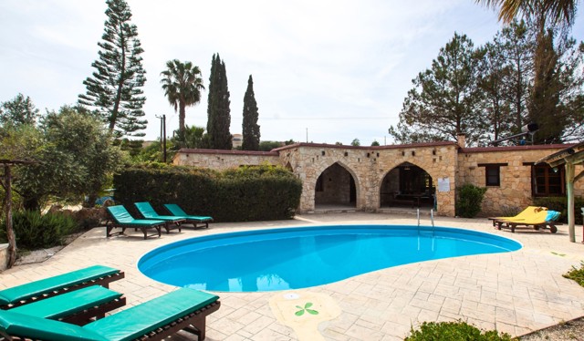 Outdoor pool at Villa Olive Grove