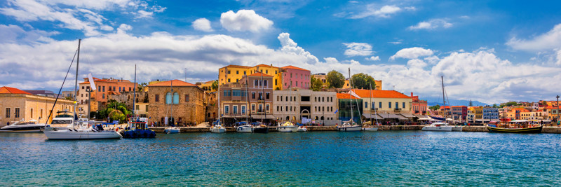 Chania Old Town, Harbour And Lighthouse Copy